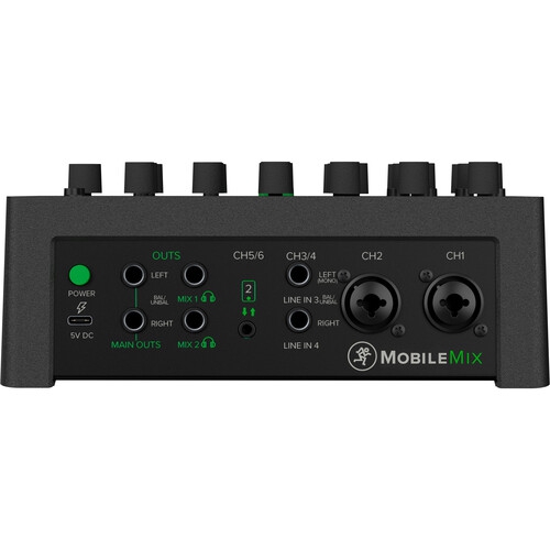 Mackie Mobilemix 8 Kanal Dahili Efektli ve Bluetooth Bağlantılı Pil ile Çalışabilen Mikser 5