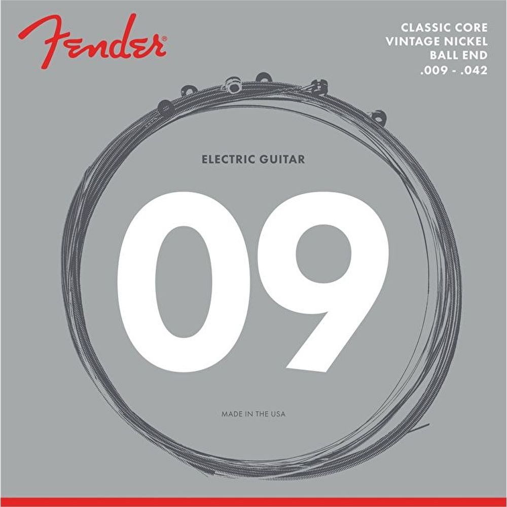 Fender Classic Core 155L Vintage Nickel Ball Ends .009-.042 Elektro Gitar Teli 1
