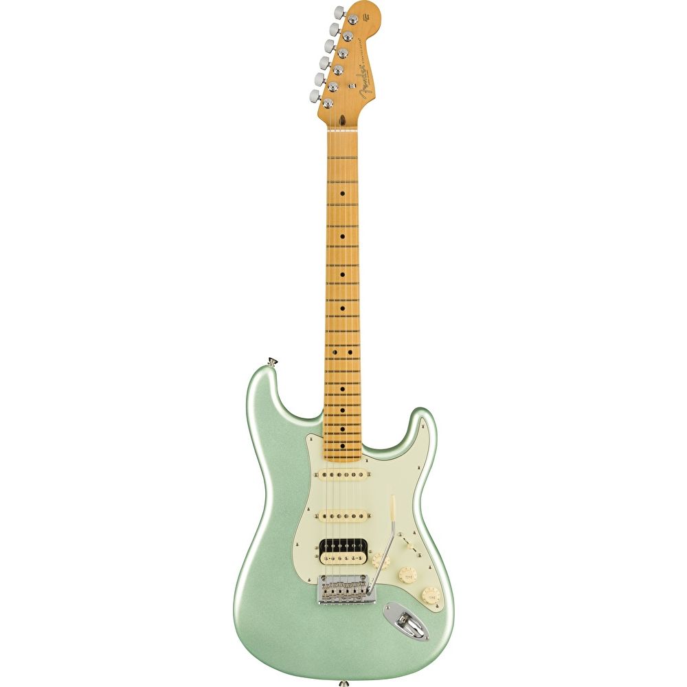 Fender American Professional II Stratocaster HSS Akçaağaç Klavye Mystic Surf Green Elektro Gitar 1
