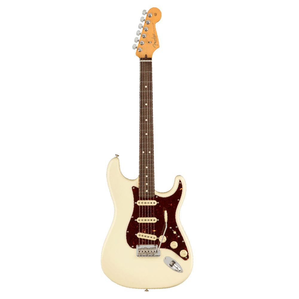 Fender American Professional II Stratocaster Gülağacı Klavye Olympic White Elektro Gitar 1