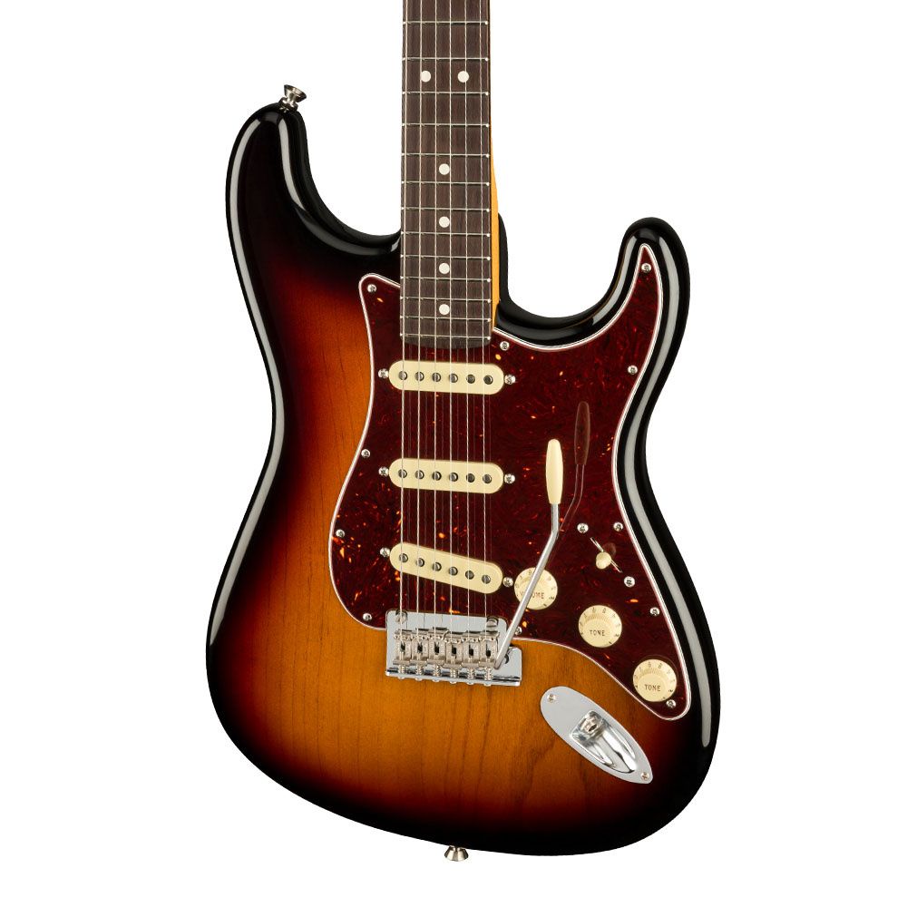 Fender American Professional II Stratocaster Gülağacı Klavye 3-Color Sunburst Elektro Gitar 3