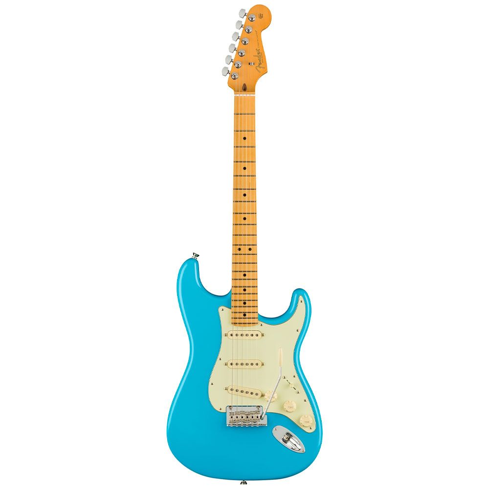 Fender American Professional II Stratocaster Akçaağaç Klavye Miami Blue Elektro Gitar 1