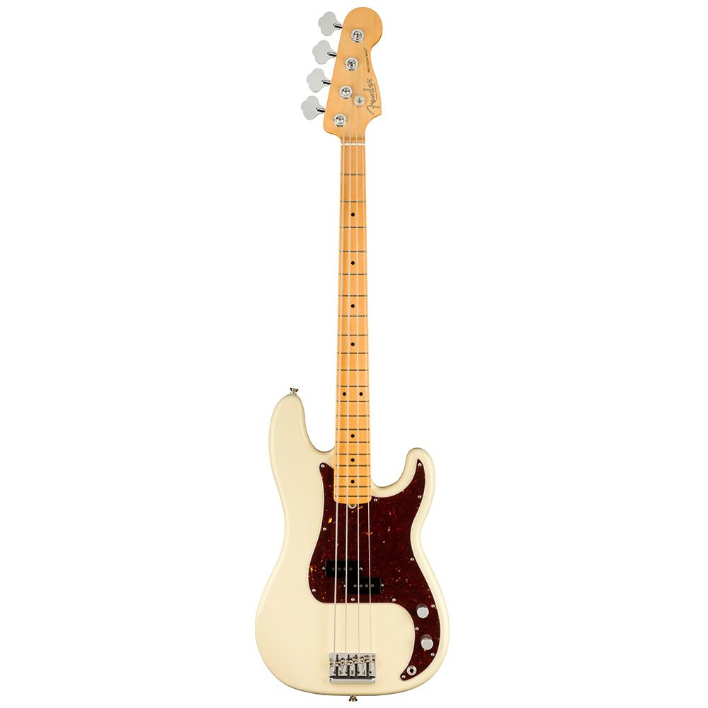 Fender American Professional II Precision Bass Akçaağaç Klavye Olympic White Bas Gitar 1