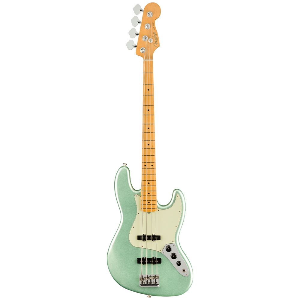 Fender American Professional II Jazz Bass Akçaağaç Klavye Mystic Surf Green Bas Gitar 1