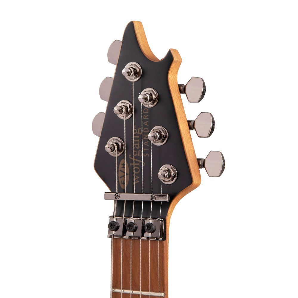 EVH Wolfgang WG Standard Exotic Spalted Maple Baked Akçaağaç Klavye Natural Elektro Gitar 4