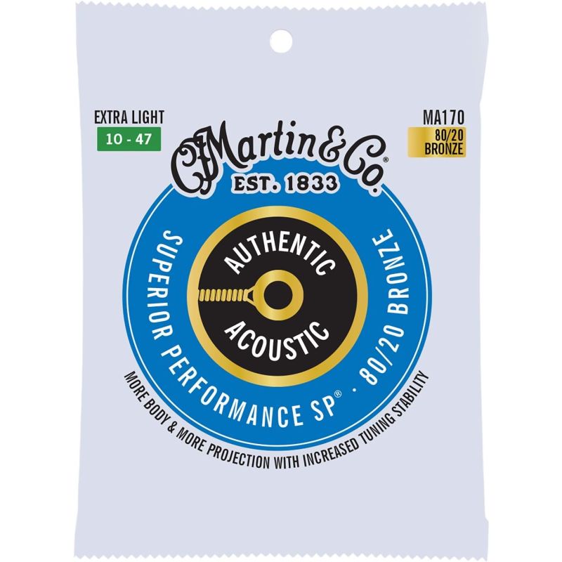 Martin Co MA170 SP 80/20 Bronze Akustik Gitar Teli Ex Lt 10-47 1