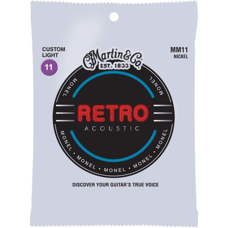 Martin Co Retro (MM11) 011-.052 Custom Light  Akustik Gitar Teli 1