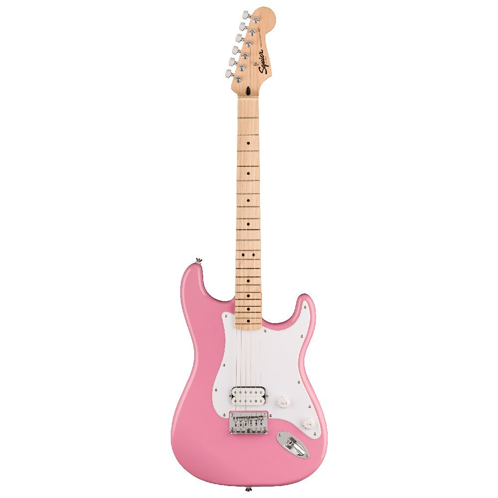 Squier Sonic Stratocaster Hard Tail H Akçaağaç Klavye WPG Flash Pink Elektro Gitar 1