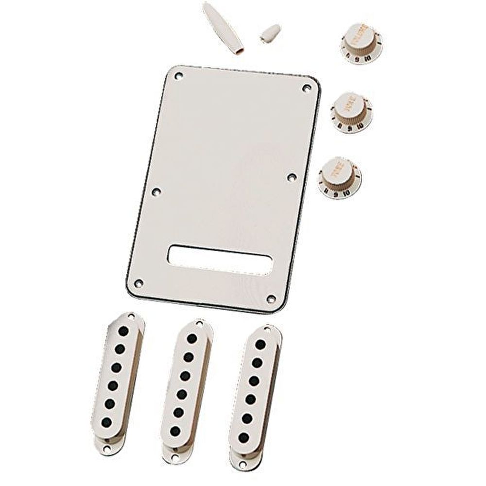Fender Stratocaster Parchment Manyetik Kapağı Aksesuar Kiti 1