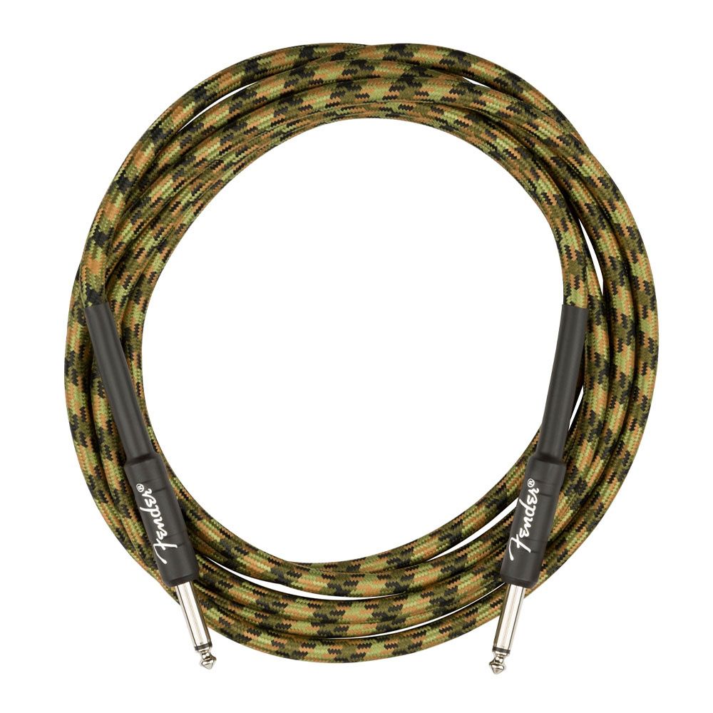Fender Professional Düz/Düz Uçlu 5m Woodland Camo Enstrüman Kablosu 2