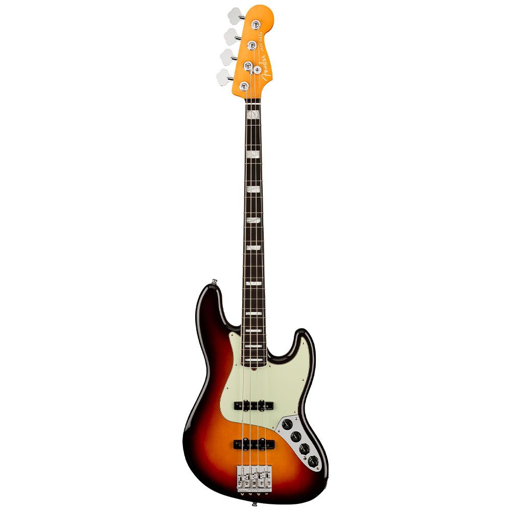 Fender American Ultra Jazz Bass Gülağacı Klavye Ultraburst Bas Gitar 1