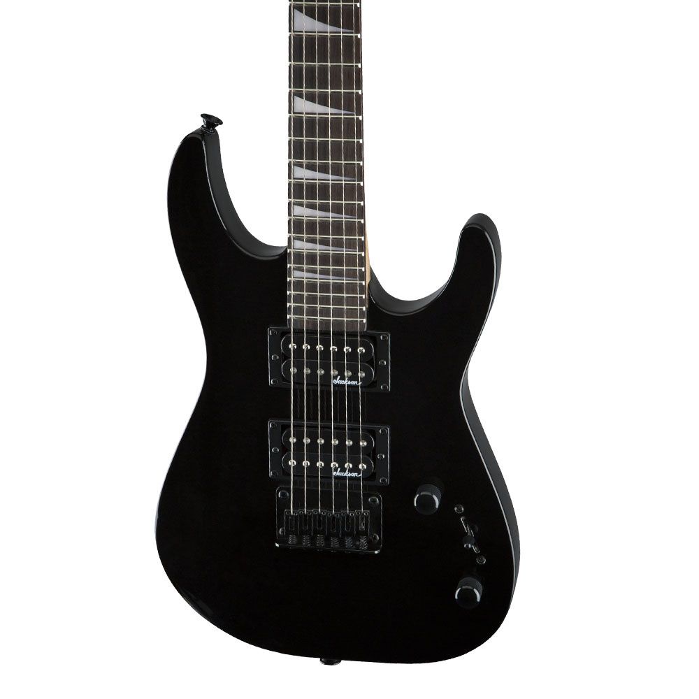 Jackson JS Dinky Minion JS1X Amaranth Klavye Gloss Black Elektro Gitar 3