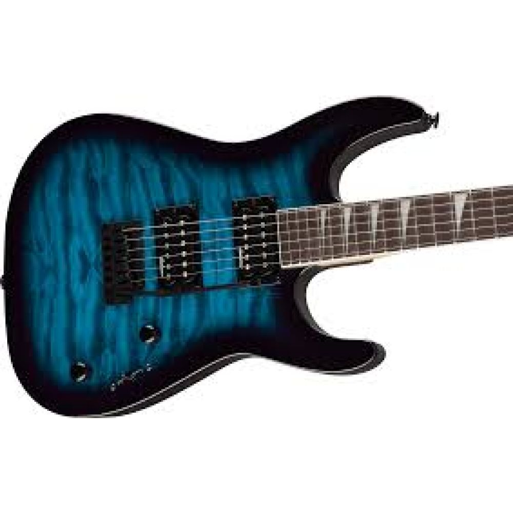 Jackson JS20 Dinky DKQ 2PT Amaranth Klavye Transparent Blue Burst Elektro Gitar 2