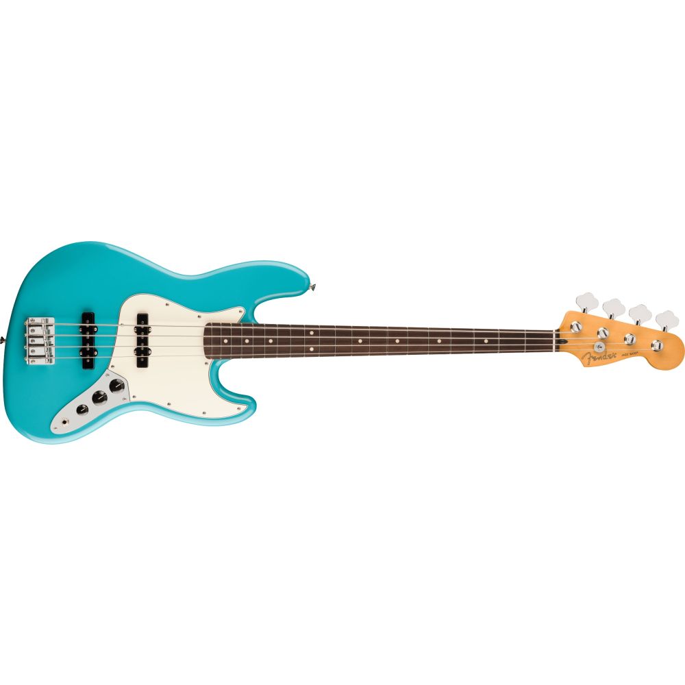 Fender Player II Jazz Bass Gülağacı Klavye Aquatone Blue Bas Gitar 1