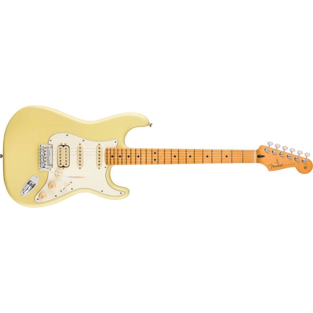 Fender Player II Stratocaster HSS Akçaağaç Klavye Hialeah Yellow Elektro Gitar 1