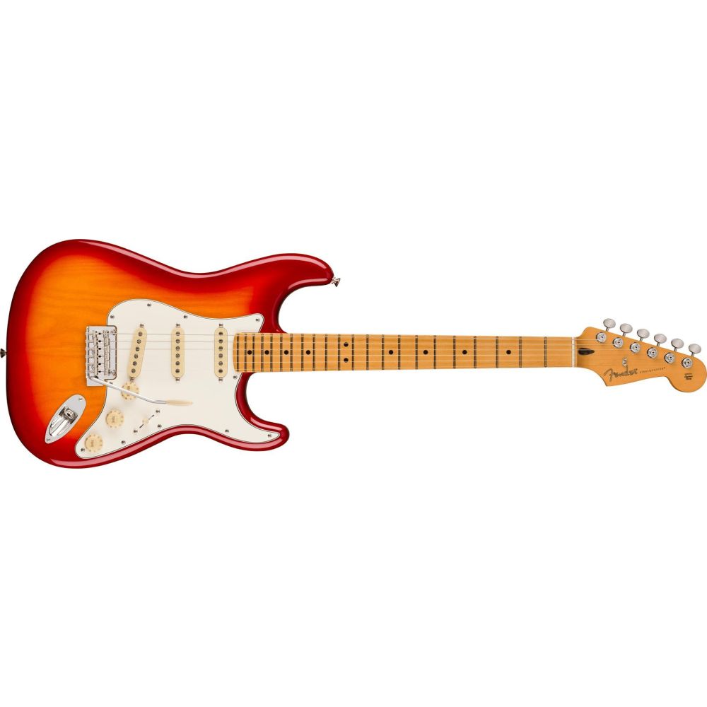 Fender Player II Stratocaster Chambered Ash Gövde Akçaağaç Klavye Aged Cherry Burst Elektro Gitar 1