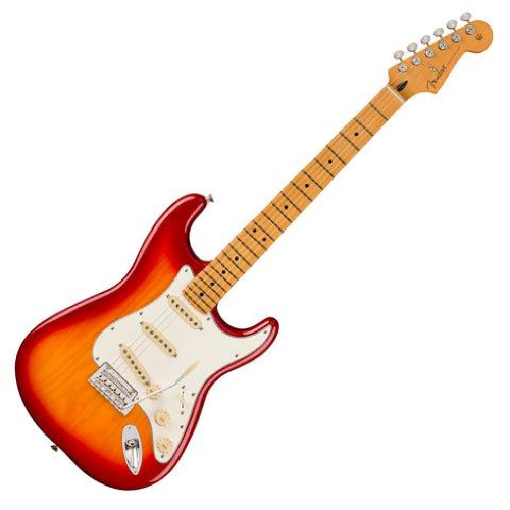 Fender Player II Stratocaster Chambered Ash Gövde Akçaağaç Klavye Aged Cherry Burst Elektro Gitar 2