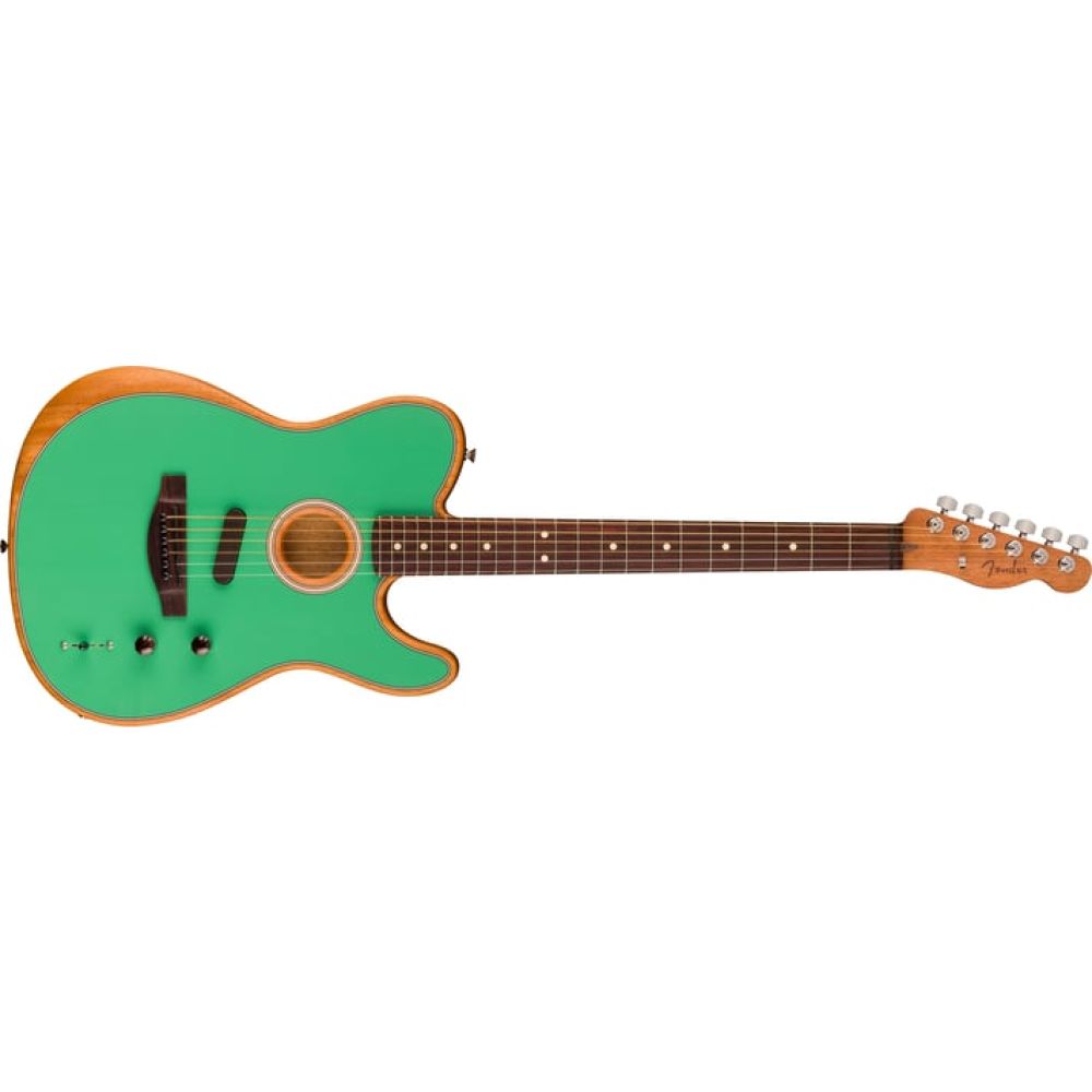 Fender Limited Edition Acoustasonic Player Telecaster Gülağacı Klavye Sea Foam Green Elektro Akustik Gitar 1