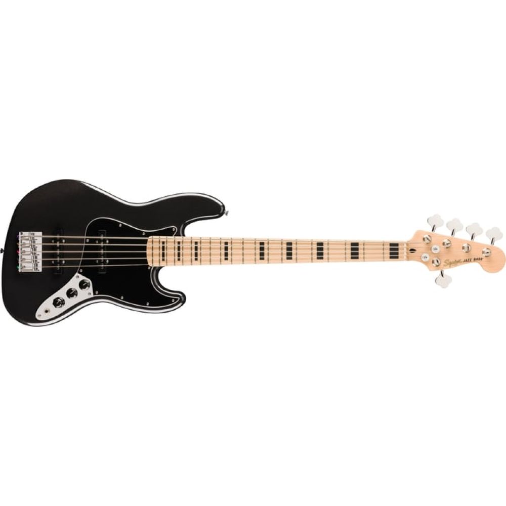 Squier Affinity Active Jazz Bass V Akçaağaç Klavye BPG Black Metallic Bas Gitar 1