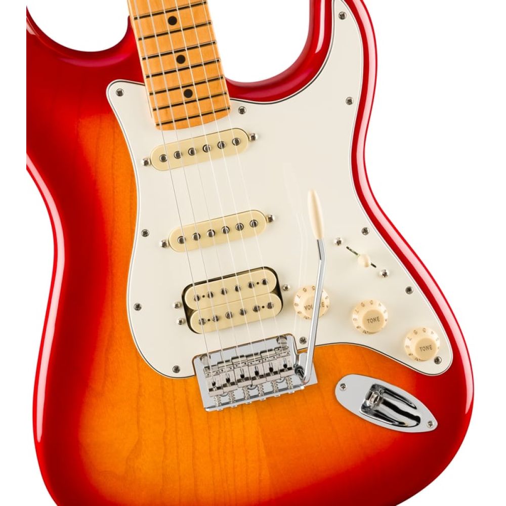 Fender Player II Stratocaster HSS Chambered Ash Gövde Akçaağaç Klavye Aged Cherry Burst Elektro Gitar 3