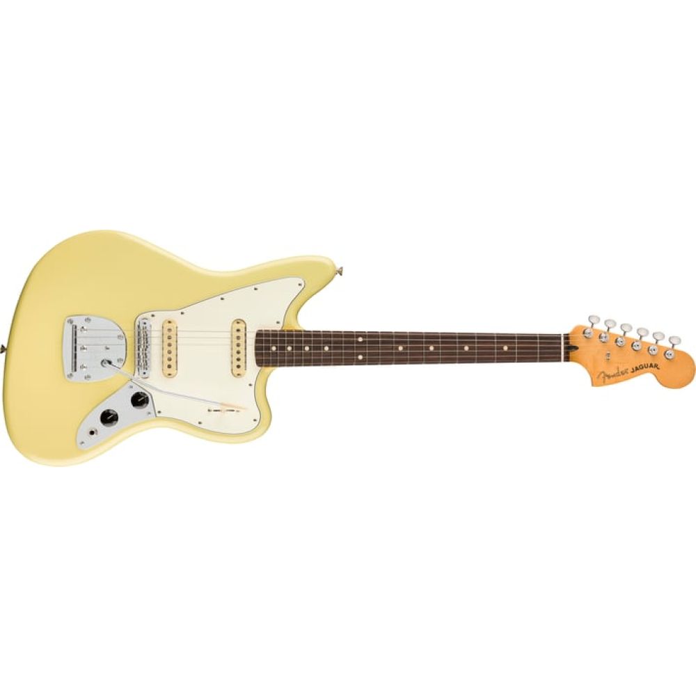 Fender Player II Jaguar Gülağacı Klavye Hialeah Yellow Elektro Gitar 1