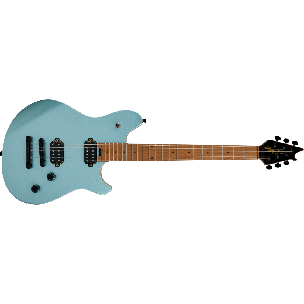 EVH Wolfgang WG Standard Baked Akçaağaç Klavye Pelham Blue Elektro Gitar 2