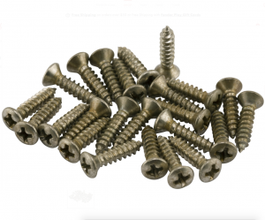 Fender Road Worn Pickguard/Control Plate Screws 24 Gitar Yedek Parça 1