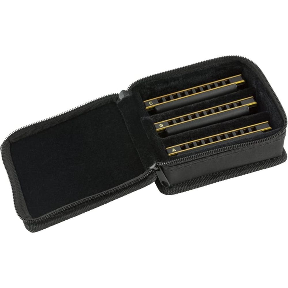 Fender Blues DeVille 3 Adet Çantalı C G A Mızıka Seti 2
