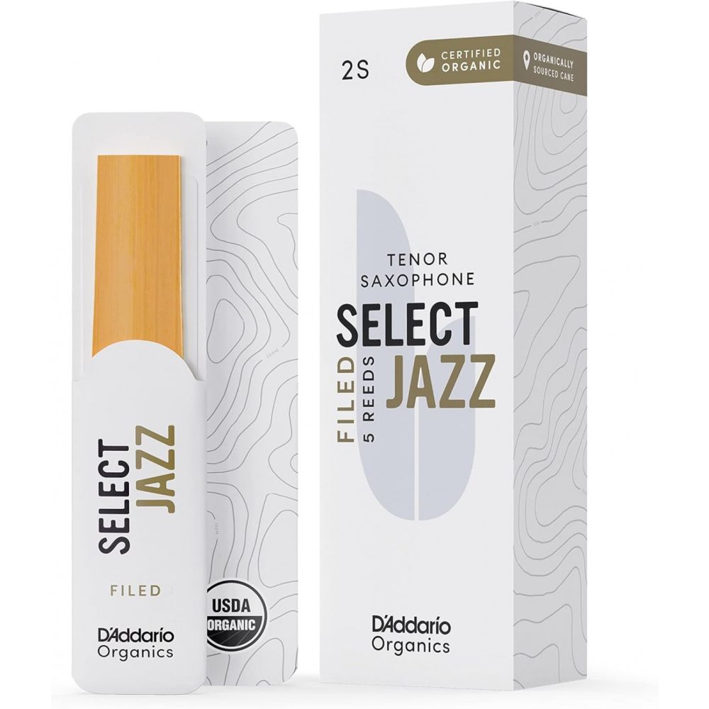 D\'Addario Woodwinds Organic Select Jazz Tenor Saksafon Kamışı No:2 Soft 1