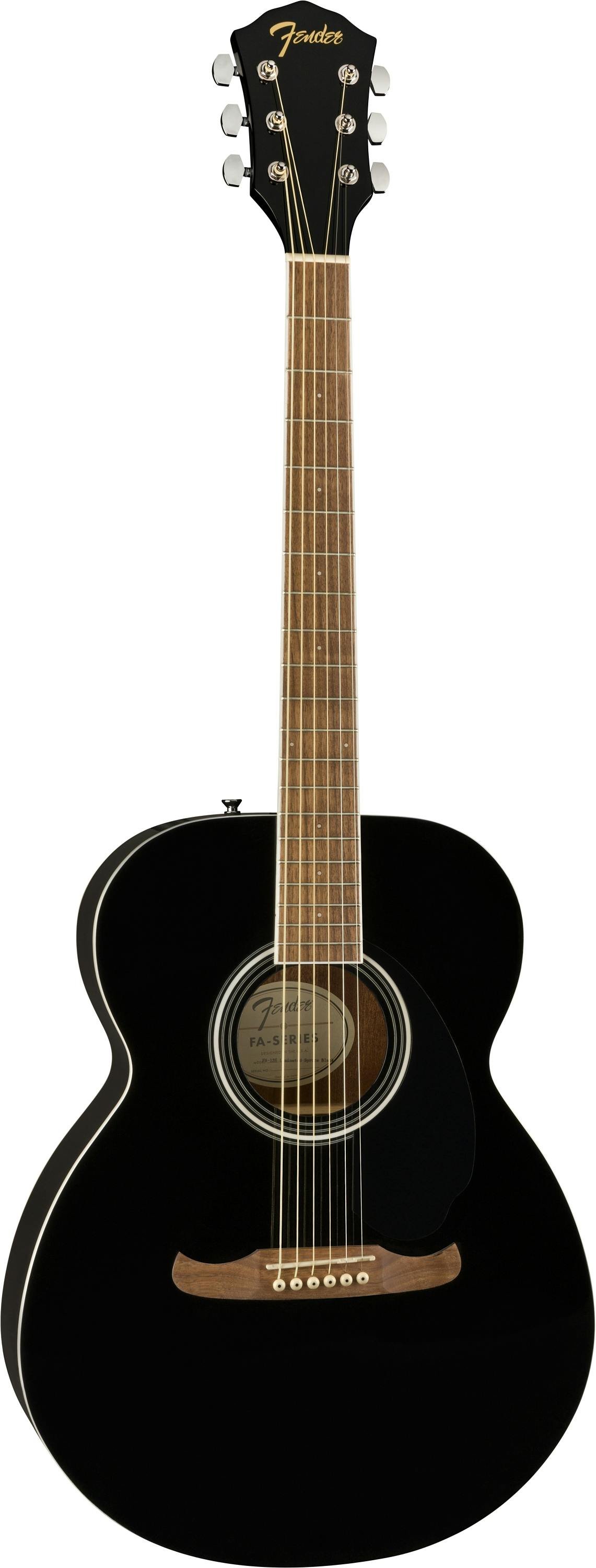 Fender DE FA-135 Concert Black Akustik Gitar 3