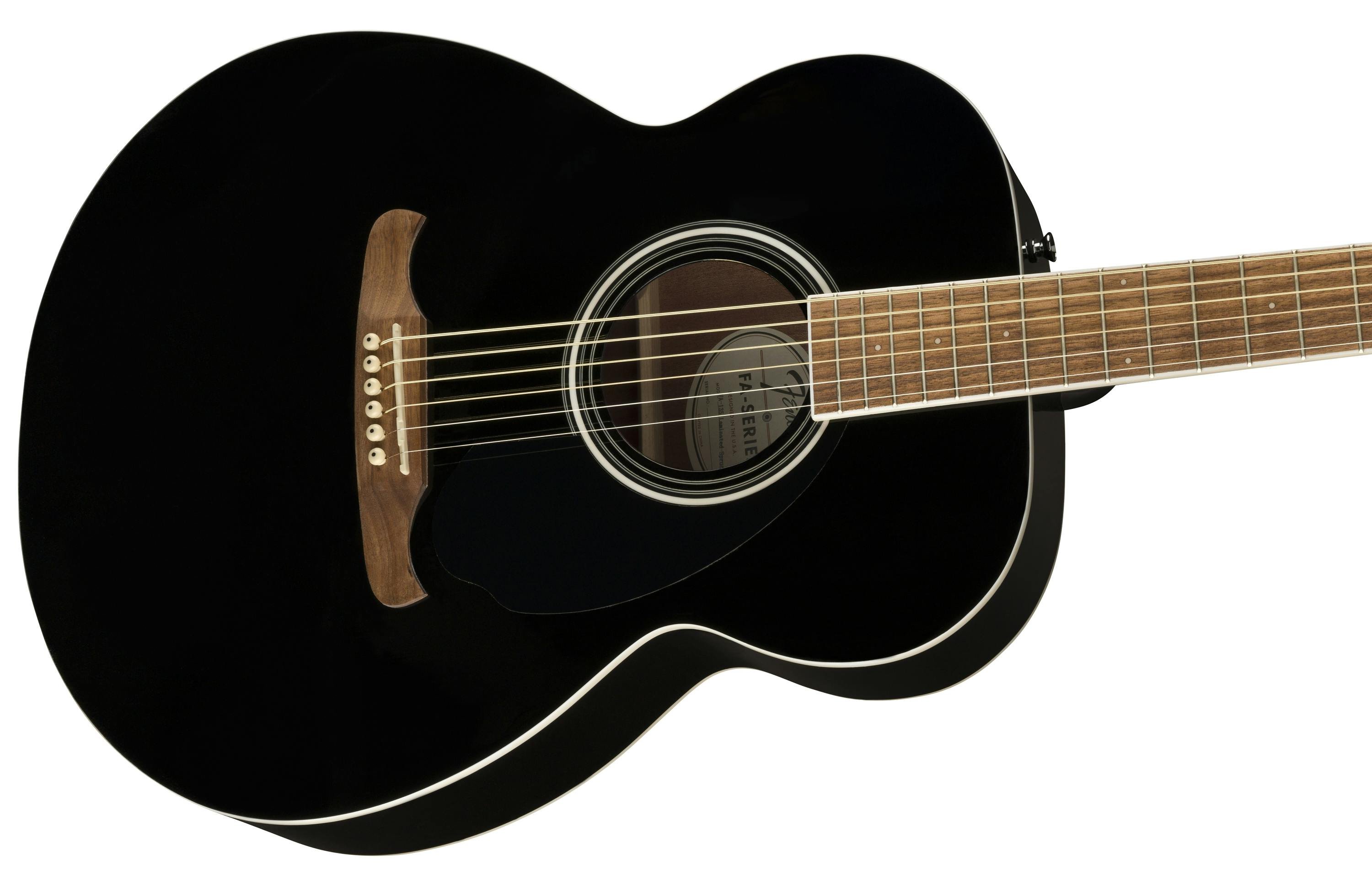 Fender DE FA-135 Concert Black Akustik Gitar 4