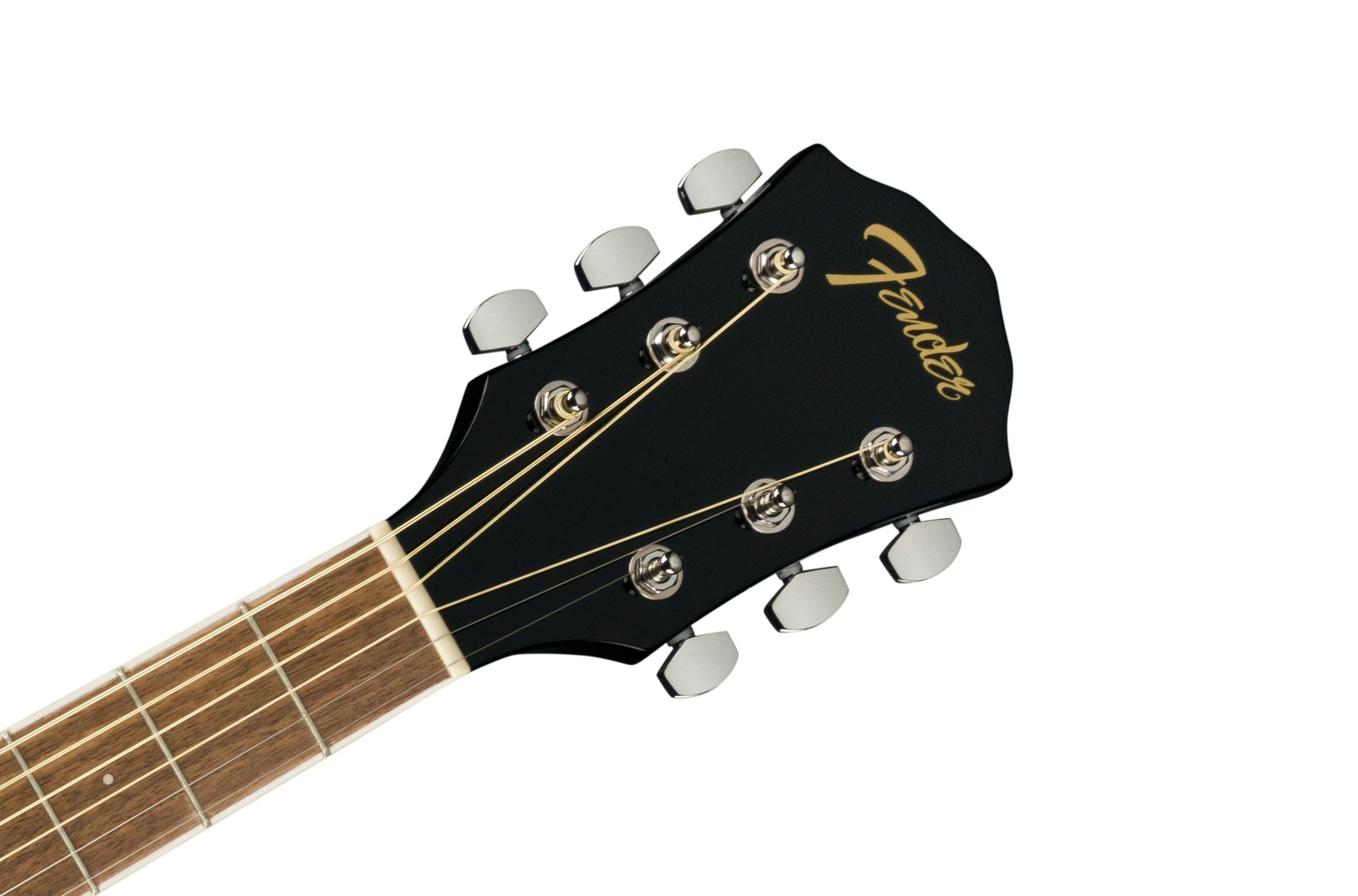 Fender DE FA-135 Concert Black Akustik Gitar 5