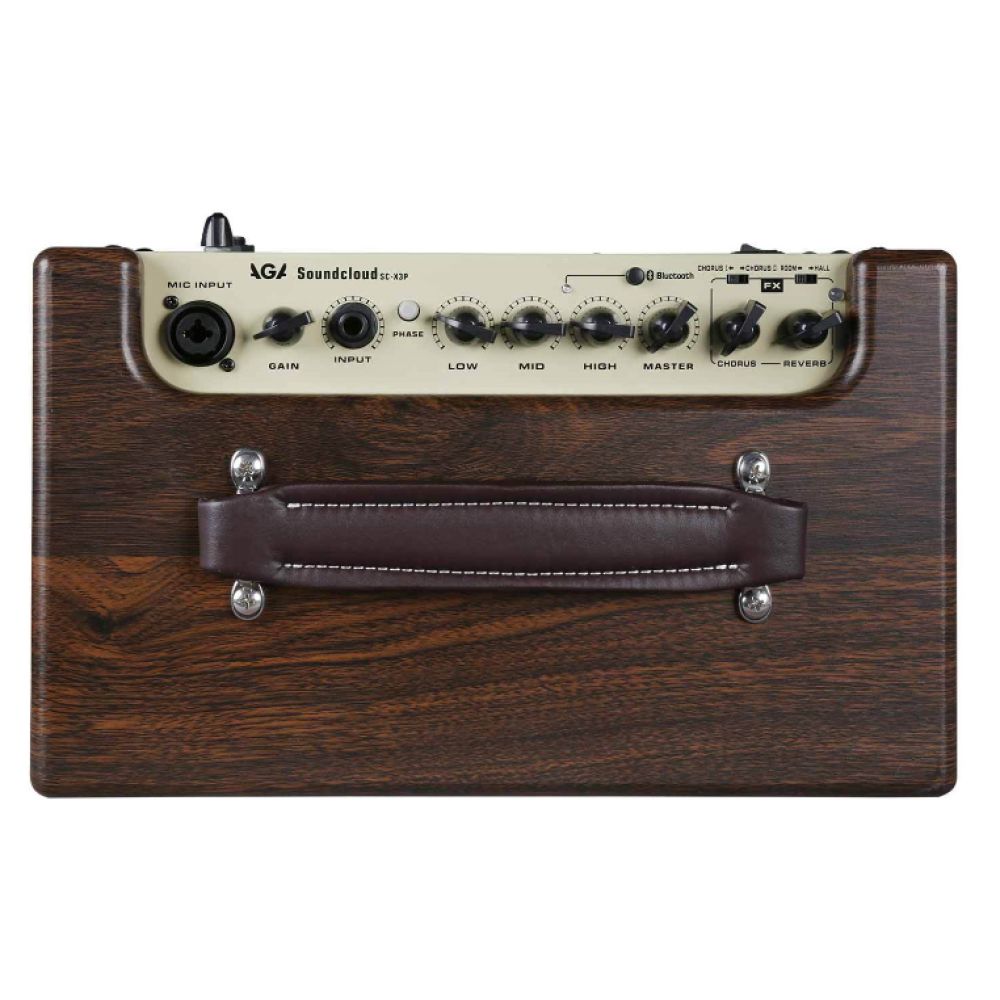 AGA SCX3P Bluetooth'lu 40W Pille Çalışabilen Akustik Amplifikatör 3
