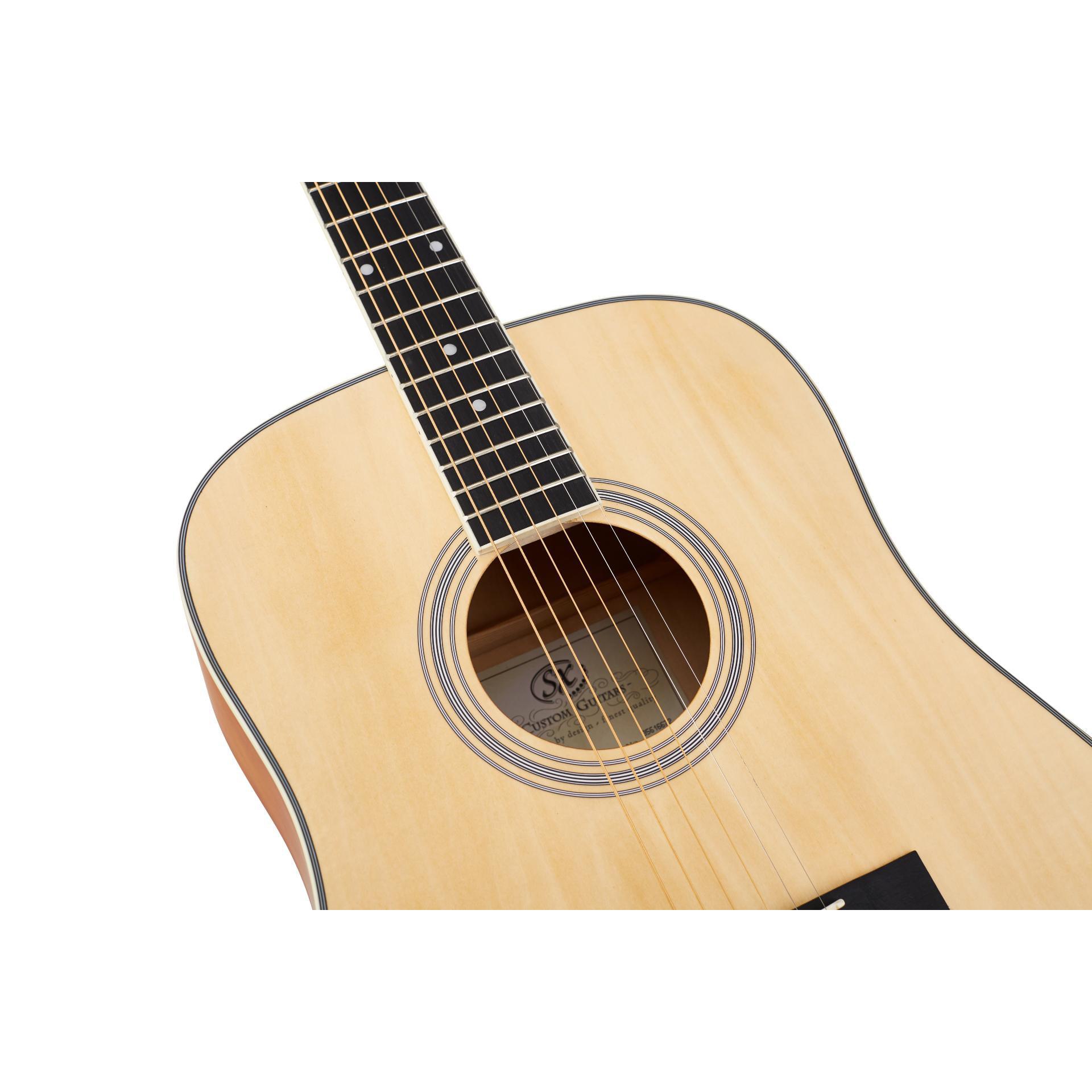 SX SD104K Akustik Gitar (Natural) 5