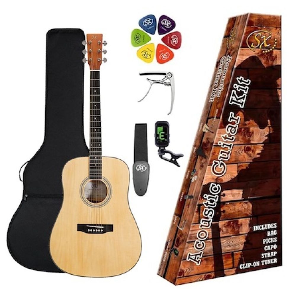 SX SD104LK Solak Akustik Gitar (Natural) 1