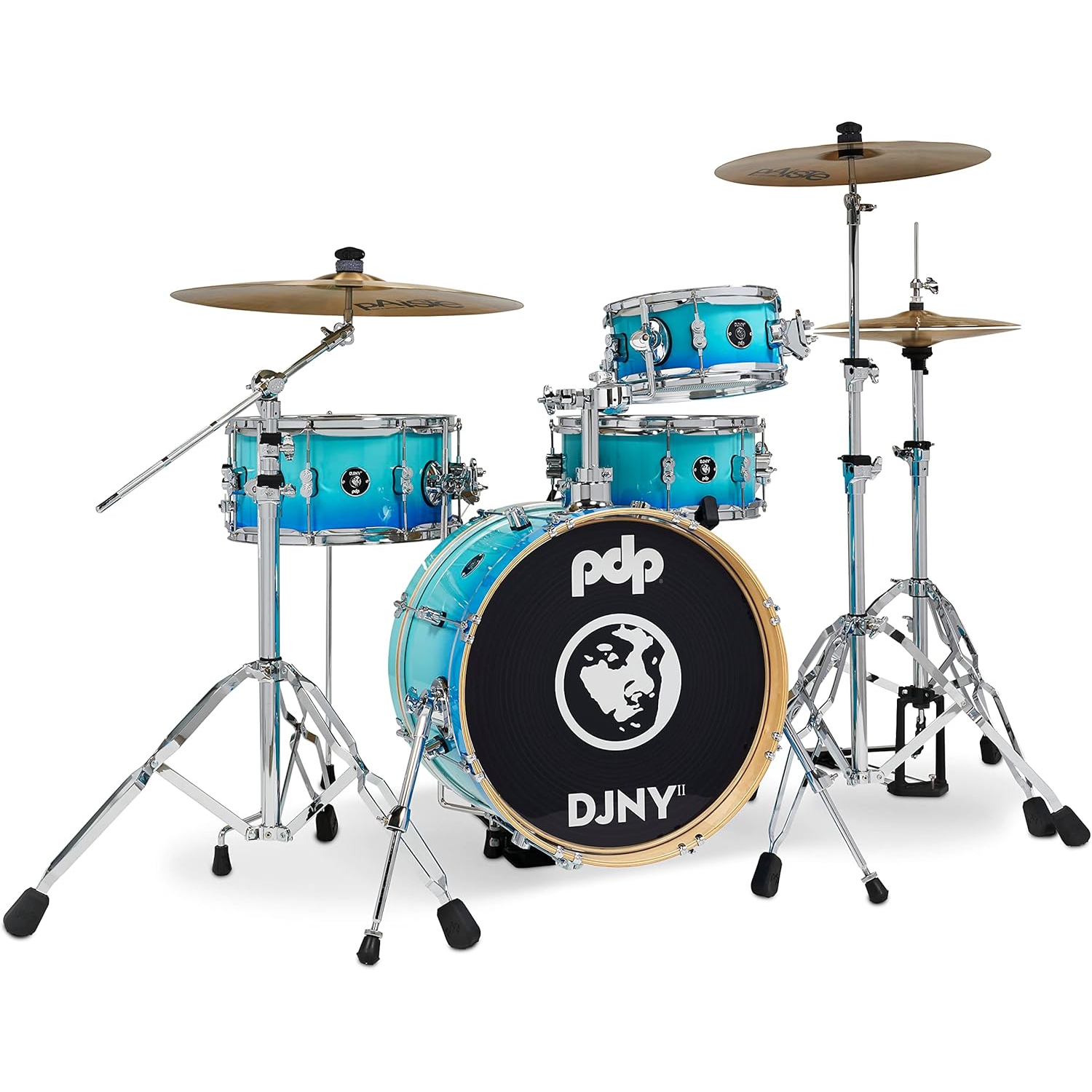 PDP Drums Daru Jones New Yorker II 4 Parça 18" Akustik Davul (Blue Fade) 2