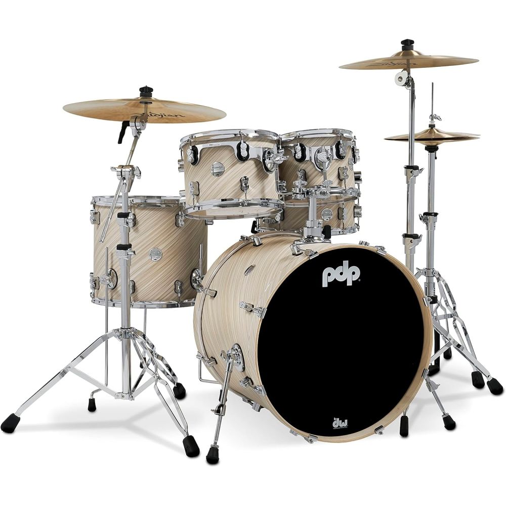 PDP Drums Concept Maple 5 Parça 22" Akustik Davul (Twisted Ivory) 1