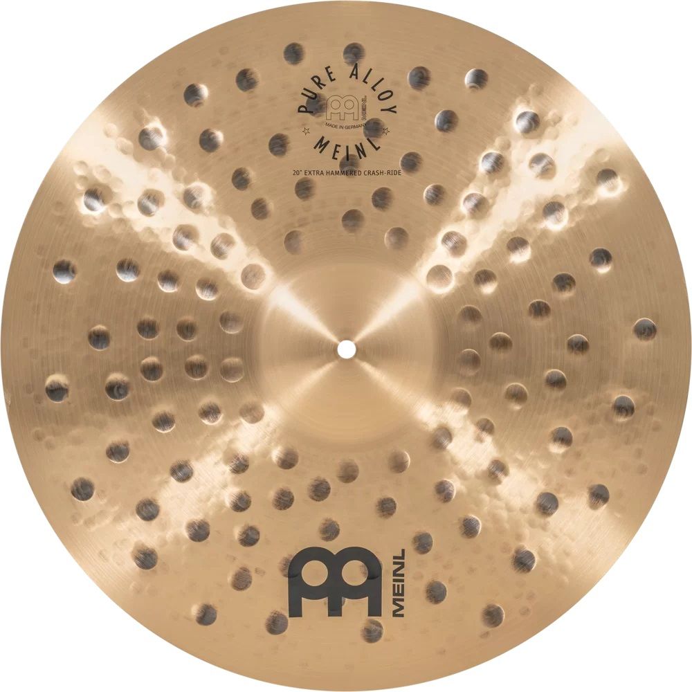 Meinl 20" Pure Alloy Extra Hammered Traditional Crash-ride Zil 1