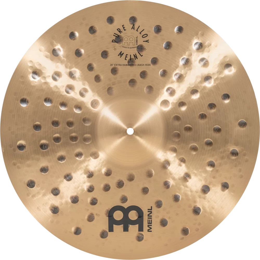 Meinl 20" Pure Alloy Extra Hammered Traditional Crash-ride Zil 2