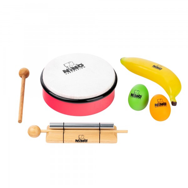 Nino NINOSET8 Kids Mixed Rhythm Set (Banana,2 Egg-shaker, Hand Drum, Tone Barup) 2