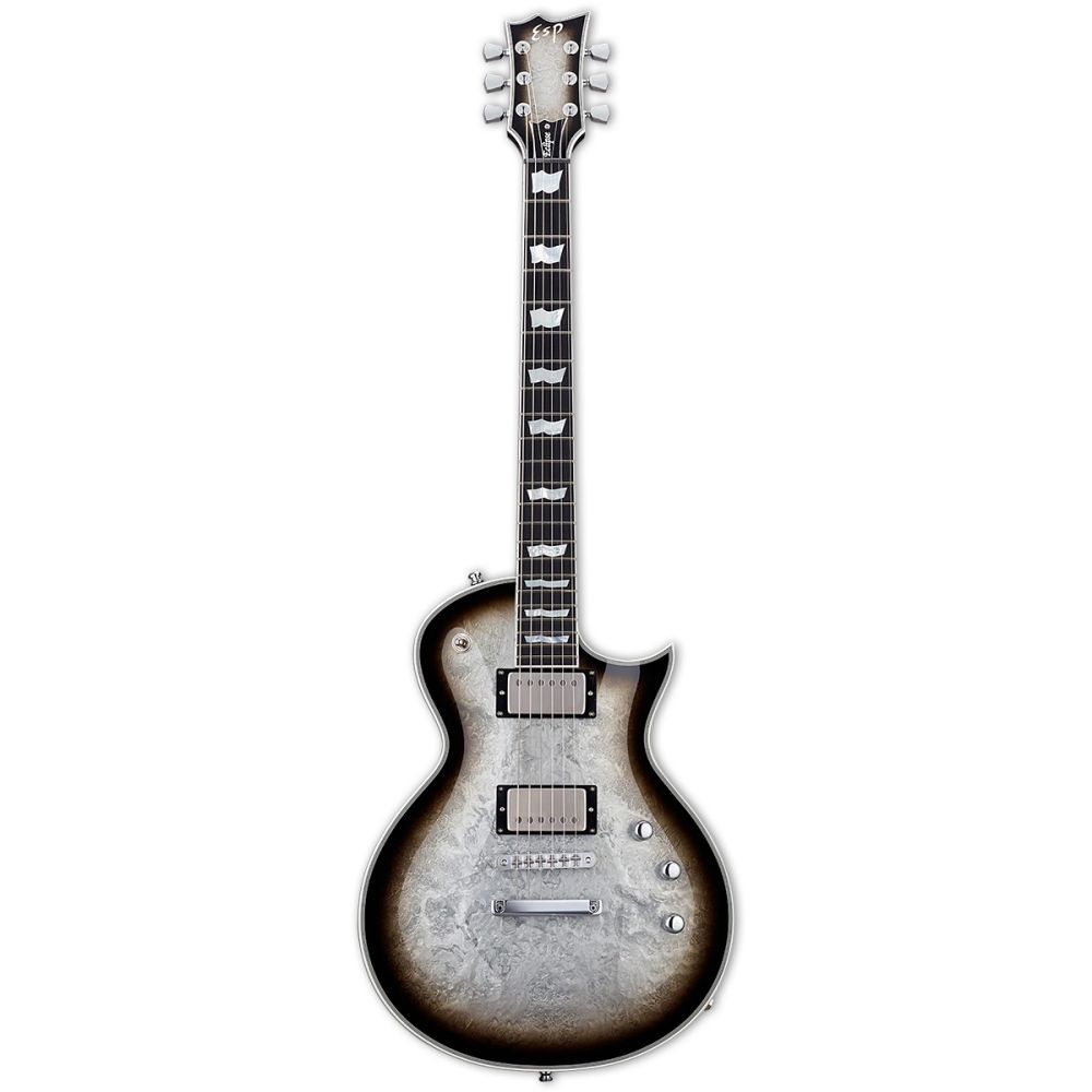 ESP Eclipse Custom Silver Liquid Metal Burst Elektro Gitar 1