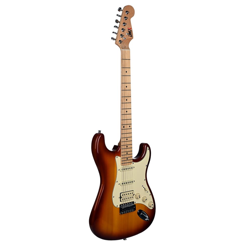 DMX Guitars DEG100 HSS SS Elektro Gitar (Sienna Sunburst) 1