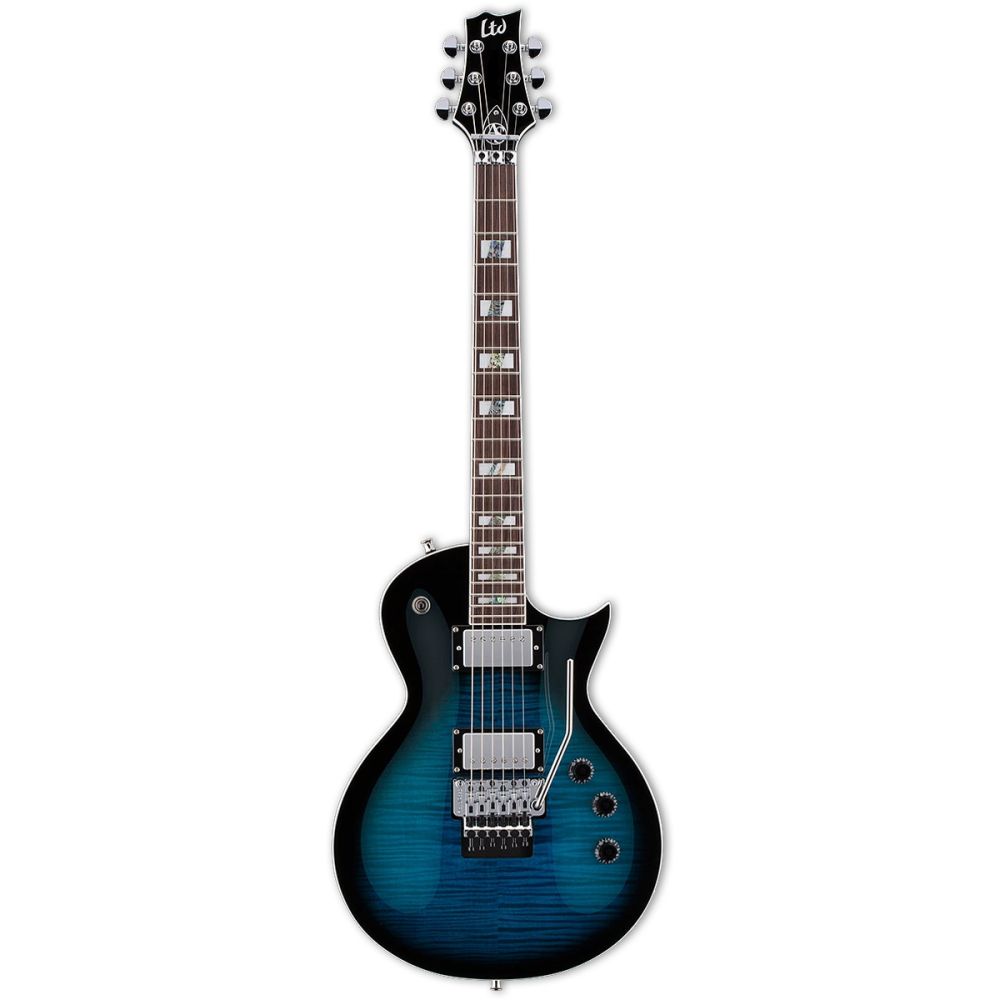 ESP LTD AS-1FR Black Aqua Sunburst Alex Skolnick Signature Elektro Gitar 1