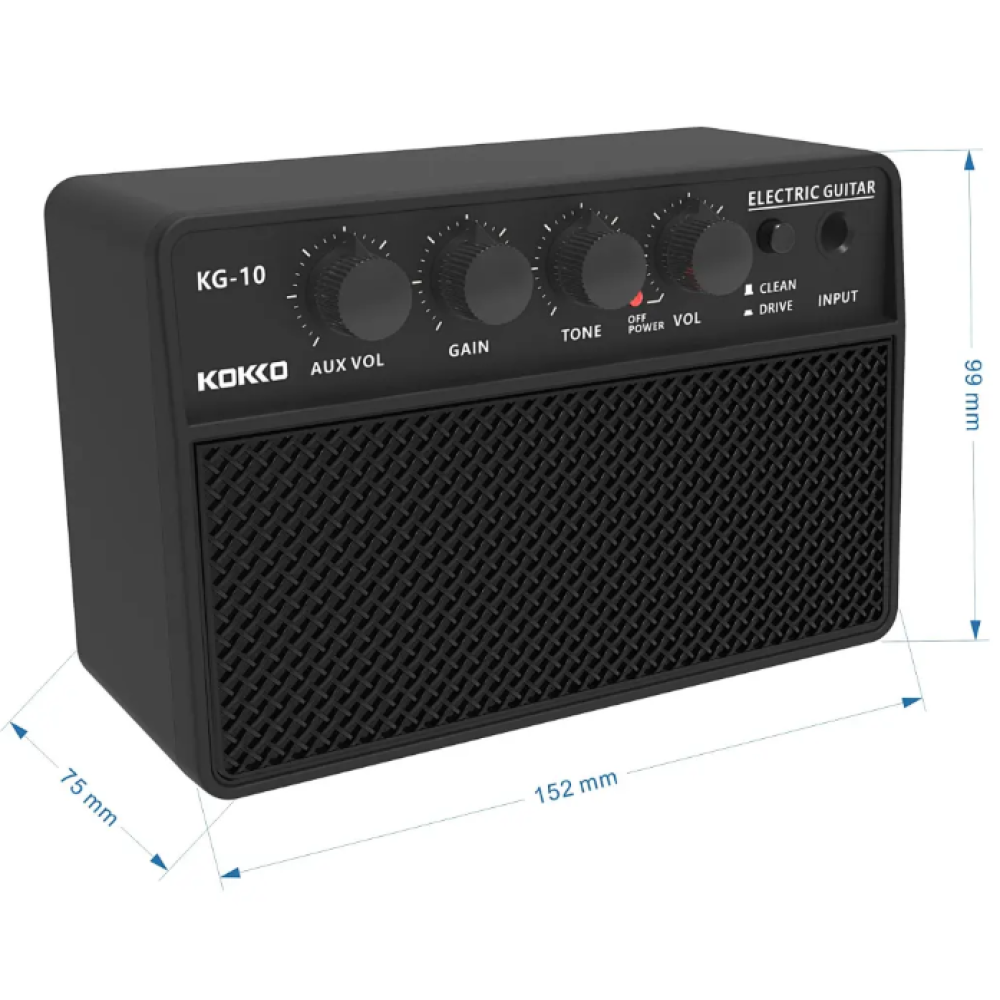 Flanger KG-10 Şarjlı Elektro Gitar Amfisi 4