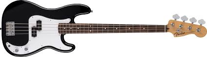 Fender Standard Precision Bass Laurel Klavye Black Bas Gitar 1
