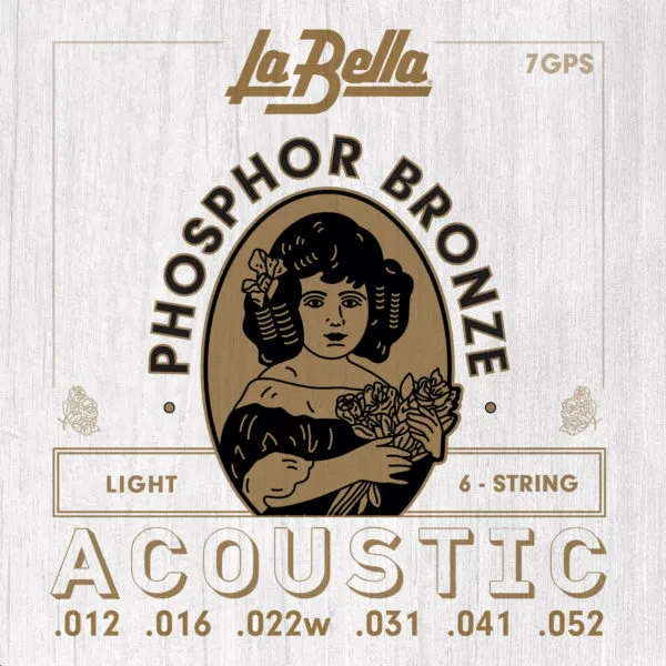 La Bella 7GPS Phospor Bronze Akustik Gitar Teli (0.12 - 0.52) 1