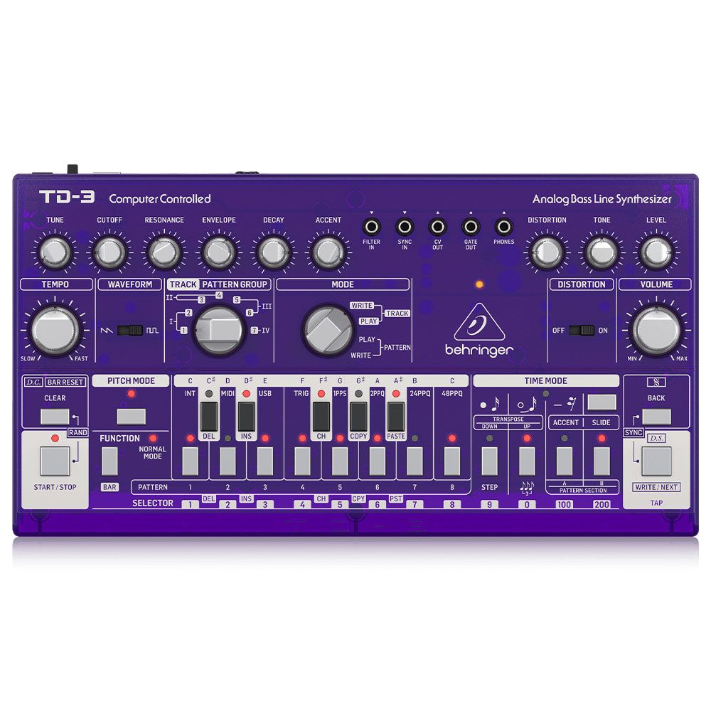 BEHRINGER TD-3-GP Analog Bass Line Synthesizer (Mor) 1