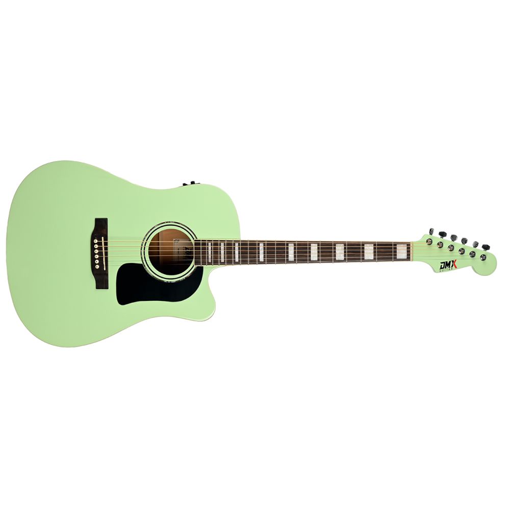 DMX Guitars DAG100CE SSG Elektro Akustik Gitar (Satin Surf Green) 2