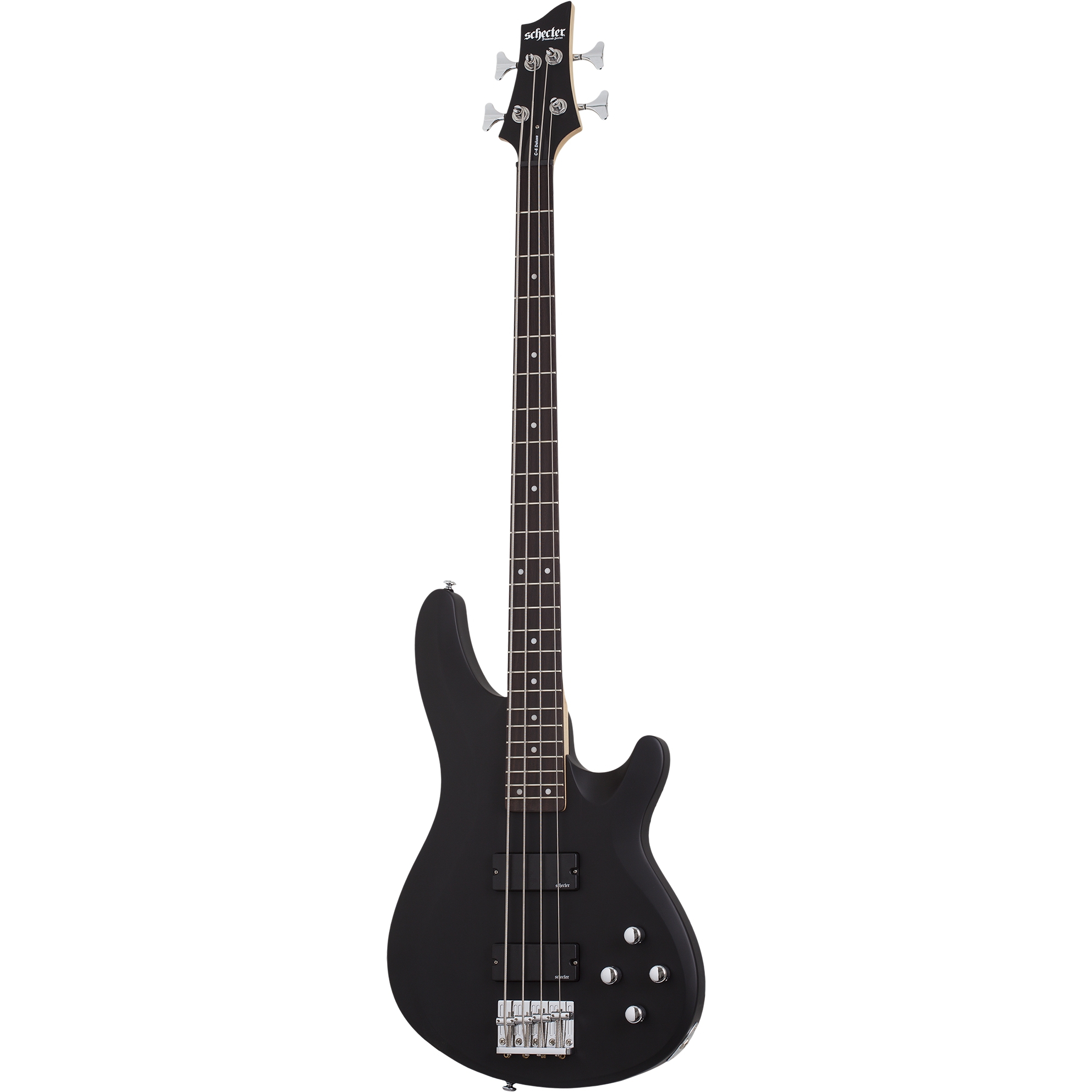 Schecter C-4 Deluxe Bas Gitar (Satin Black) 2