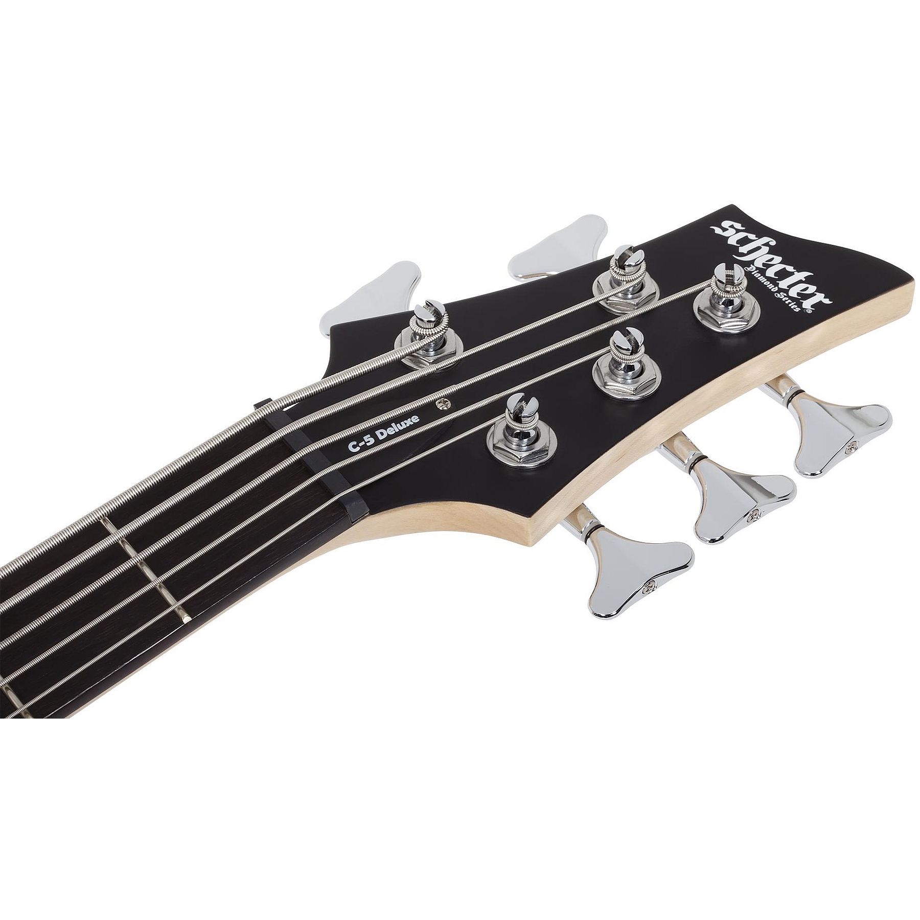 Schecter C-5 Deluxe 5 Telli Bas Gitar (Satin Black) 4